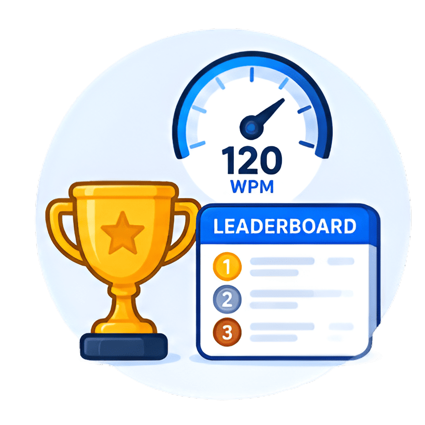 Type Rush best WPM and leaderboard